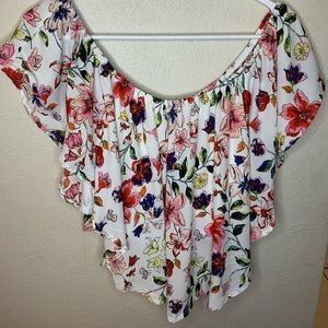 Off the shoulder floral top